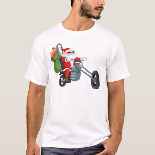 T-shirt motocycliste santa claus