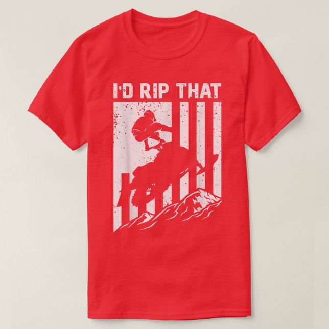 T-shirt Motoneige Équitation Je Ripperais Cet Skimobile 87 (Design devant)