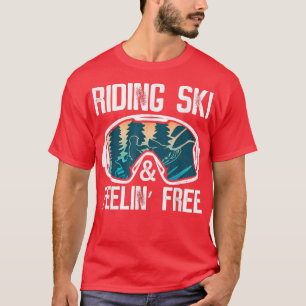 T-shirt Motoneige Et Lunettes D'Équitation Motoneige