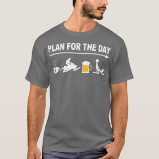 T-shirt Motoneige - Plan quotidien Skidoo 