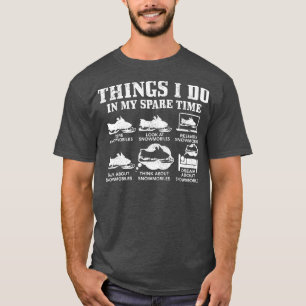 T-shirt Motoneige Que Faire Dans Mon Temps De Rechange Drô