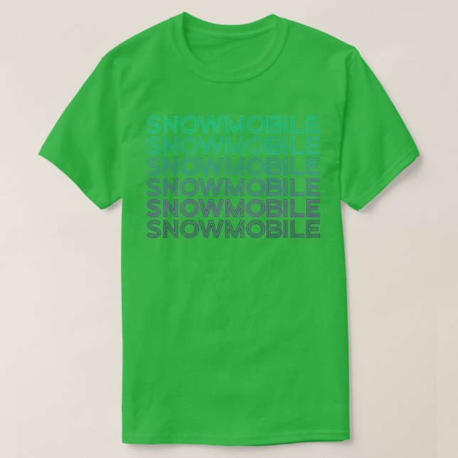 T-shirt Motoneige Rétro (Design devant)