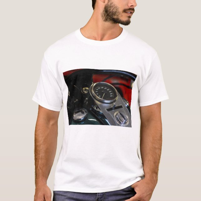 T-shirt Motorbike Motorcycle Biker Riker (Devant)