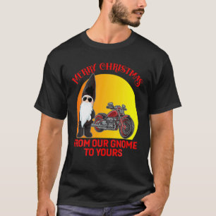 T-shirt Motorcycle Biker Joyeux Noël de notre Gnome à
