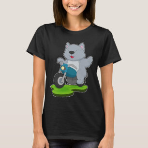 T-shirt Motorcycle Cat