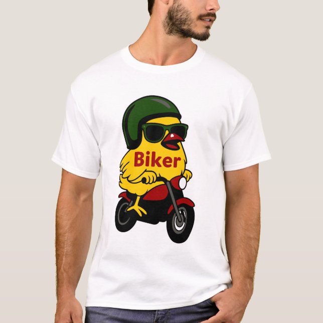 T-shirt Motorcycle Chick Biker (Devant)