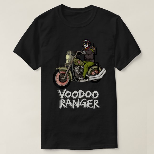 T-shirt Motorcycle Drag Racing, Sprints Voodoo moto rider (Design devant)