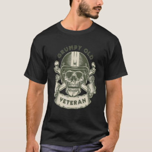 T-shirt MOTORCYCLE GRUMPY ANCIEN VÉTÉRAN retraite