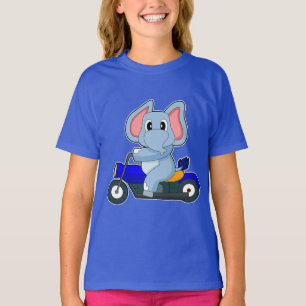 T-shirt Motorcyclette éléphante