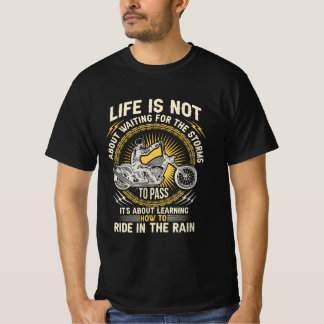 T-Shirt Motorrad, How to Ride in the Rain, Biker
