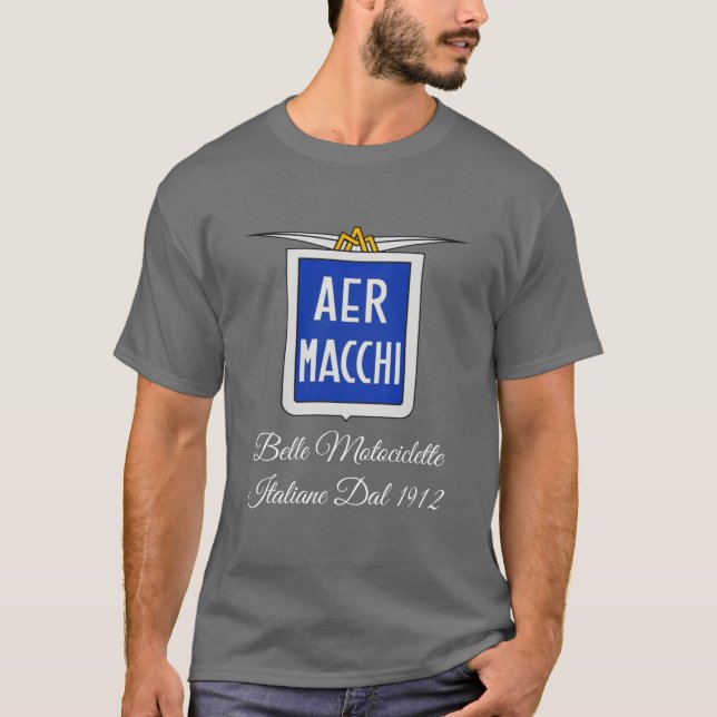 T-shirt Motos Aermacchi 🏍 🇮 italienne 🇹 1912 (Devant)