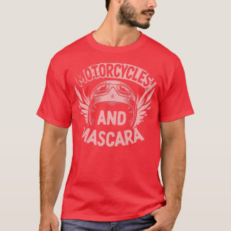 T-shirt Motos De Vélo Pour Femmes Et Vélo Mascara 1054