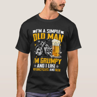 T-shirt Motos Et Bière À Boire