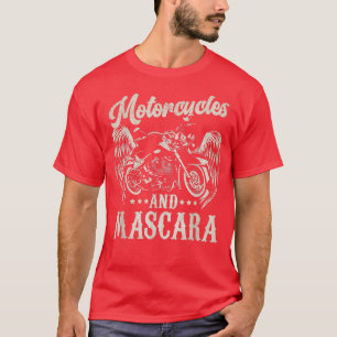 T-shirt Motos Et Mascara Black Art Cute Maquillage Moto
