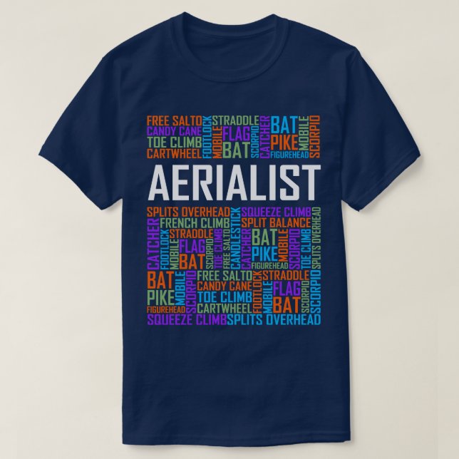 T-shirt Mots Aérialistes (Design devant)