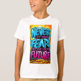 T-shirt « Mots audacieux, avenir radieux »
