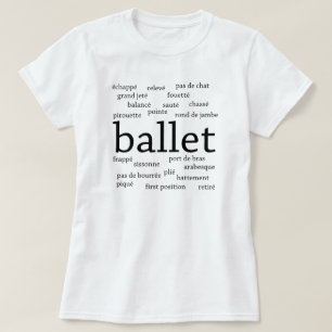 T-shirt Mots Ballet