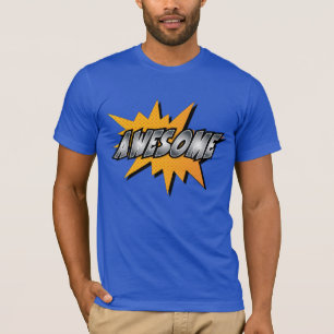T-shirt Mots comiques d'action de super héros