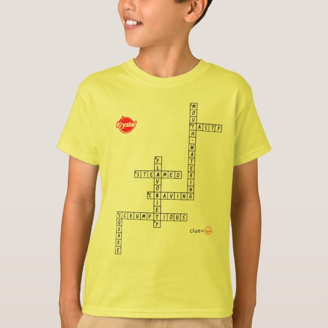 T-shirt Mots croisé de Krystal (Devant)