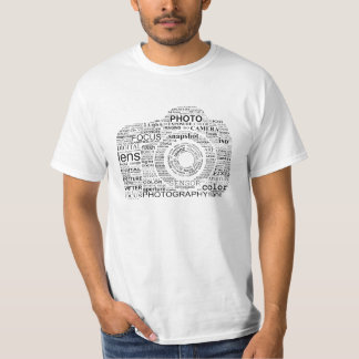 T-shirt Mots d'appareil-photo