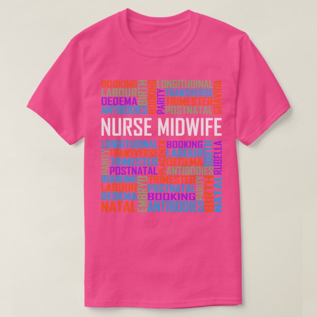T-shirt Mots de sage-femme (Design devant)
