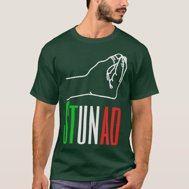 T-shirt Mots en italien Stunad Italien Funny Italie Cadeau (Devant)