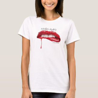 T-shirt Mots endommagés