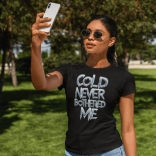 T-shirt Mots Gelés, Message D'Hivers