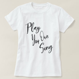T-shirt Mots inspirés de musique et de vie quotidienne