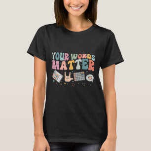 T-shirt Mots Problème de la parole Thérapie Langue Patholo