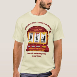 T-shirt Mots rouges Sweaney Famille Célébration de la vie 