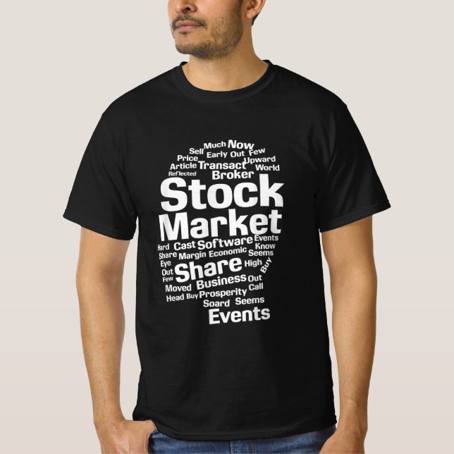 T-shirt Mots Stocks Investisseurs (Devant)
