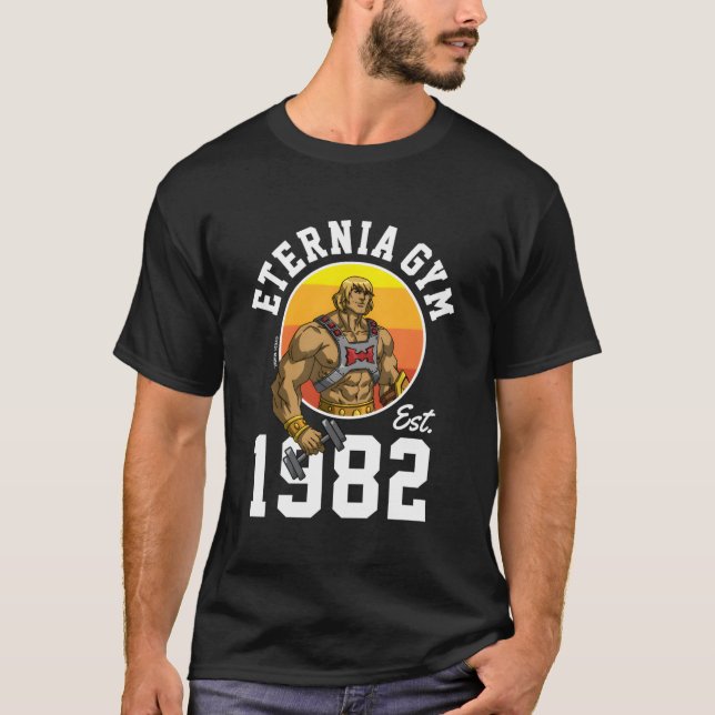 T-shirt Motu - He-Man Eternia Gym Est 1982 (Devant)