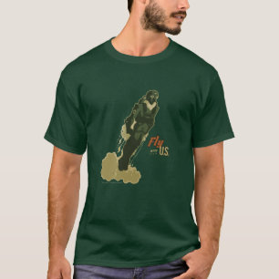 T-shirt Mouche avec moi la pièce en t graphique des hommes