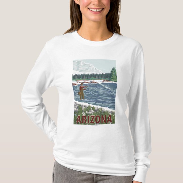 T-shirt Mouche FishermanArizona (Devant)
