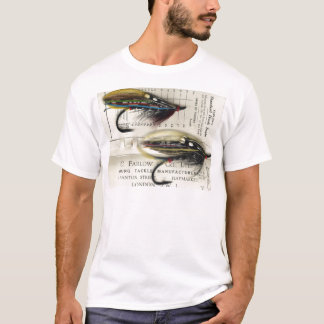 T-shirt Mouche saumonée classique sur la carte