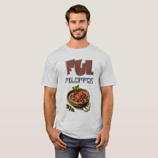 T-shirt Moudammas Égyptiens Ful Fava Fèves Lentes Cuites