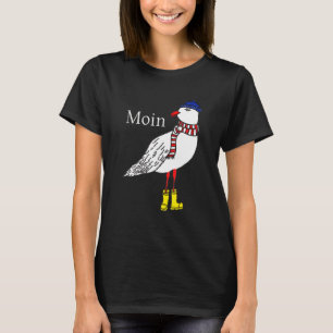 T-shirt Mouette De Style Maritime Avec Écharpe Casquette E