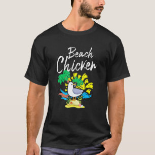 T-shirt Mouette Plage Poulet Animal  1