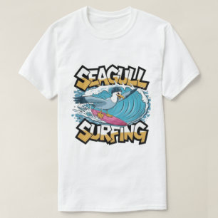 T-shirt Mouette surfeuse d'hiver, Mouette surfant, Mouette