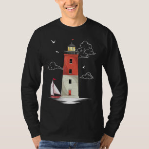 T-shirt Mouette Voile Nautilique Voilier Océan Brouillard 