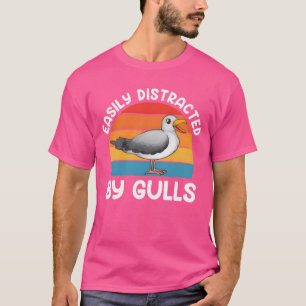 T-shirt Mouettes facilement distrait par les mouettes Amat