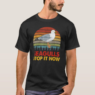T-shirt Mouettes Oiseaux Amoureux Arrêtez-Le Maintenant Vi