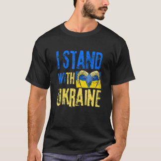 T-shirt Mouflon Ukraine Je Me Trouve Avec L'Ukraine Drapea