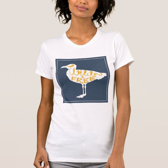 T-shirt Mougette| Sauvage Et Gratuit (Devant)
