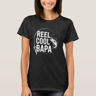 T-shirt Moulin à pêche Bapa cool drôle de pêche Papa Fête