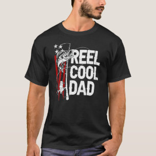 T-shirt Moulin à pêche Papa cool pêcheur Drapeau Usa Gros