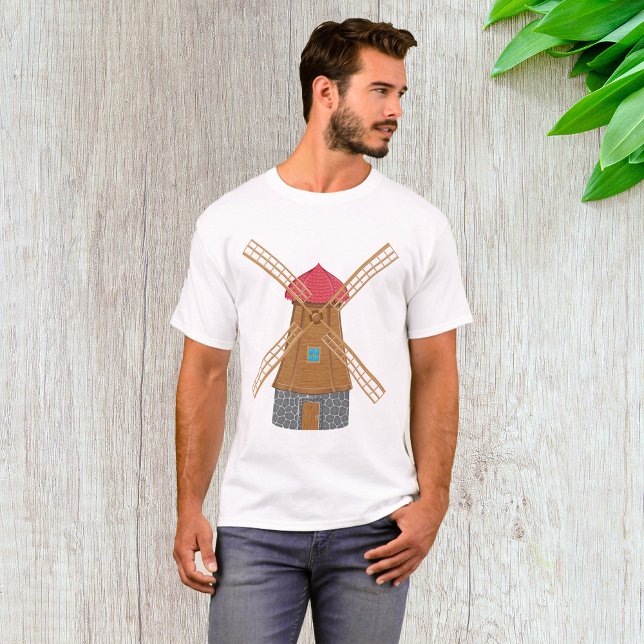 T-shirt Moulin à vent mignon (Créateur téléchargé)