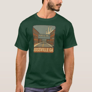 T-shirt Moulin Peerless Rossville GA Rétro Vintage
