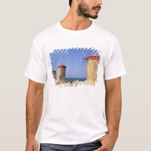 T-shirt Moulins à vent célèbres de Rhodes Grèce